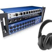 Mesa Digital 24 Canais Soundcraft Ui24r + Headphone Akg361