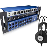 Mesa Digital 24 Canais Soundcraft Ui24r + Headphone Akg K72