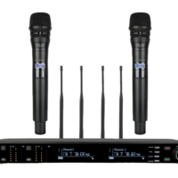 Microfone S/fio Mao Duplo Dylan Qs10/m2